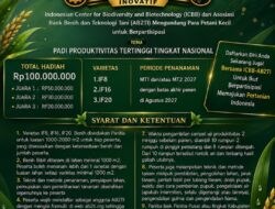 Rp100 Juta Menanti Petani Padi Terbaik di ICBB-AB2TI Award VII 2027